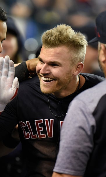Bauers hits for cycle as Indians drub Tigers 13-4